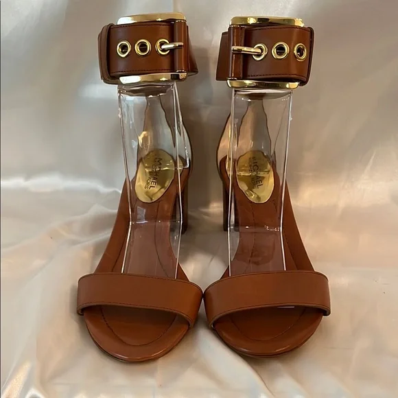 Like New! Gorgeous Michael Michael Kors Brown Calder City Sandals 👡 - Picture 1 of 10